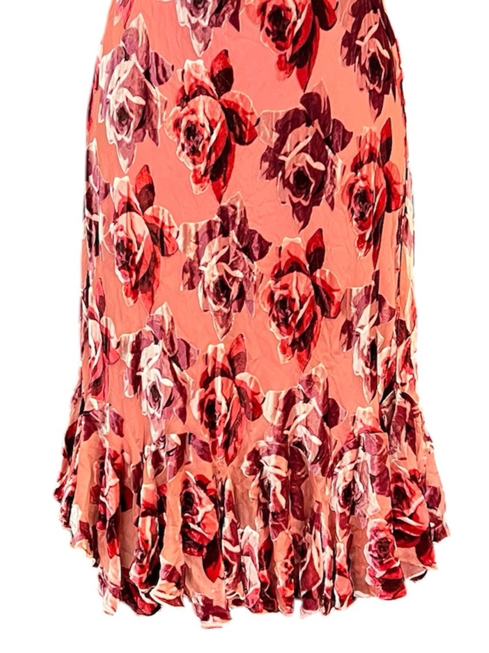 Vintage Betsey Johnson Silk Sheer Mesh Velvet Burnout Floral Dress - Picture 4 of 10